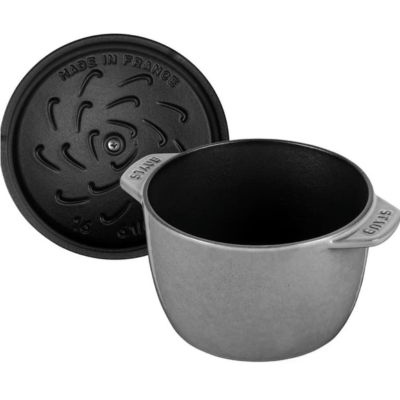 Staub Slate Gray Cast Iron Dutch Oven - Picture 2 of 9